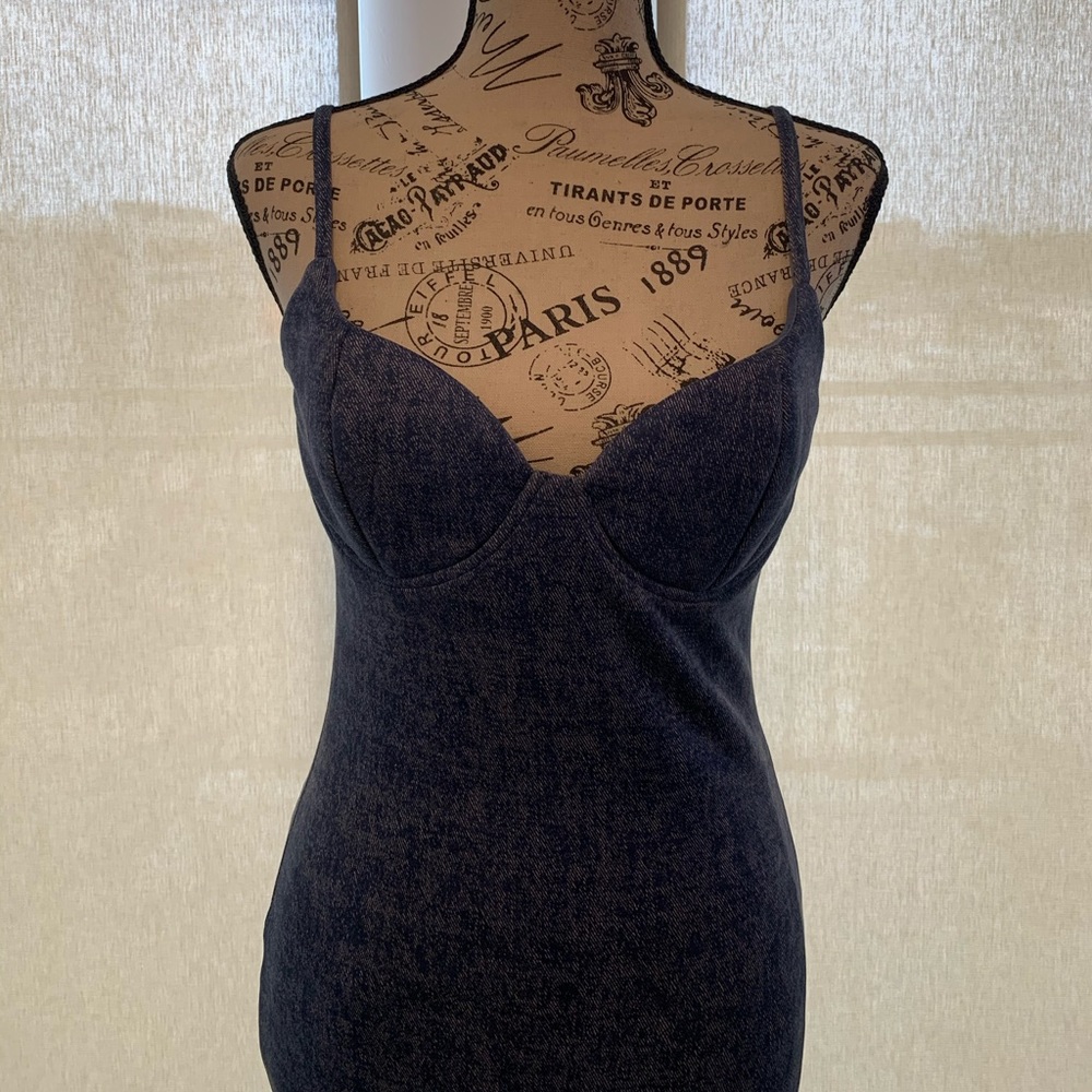 Denim colored dress
